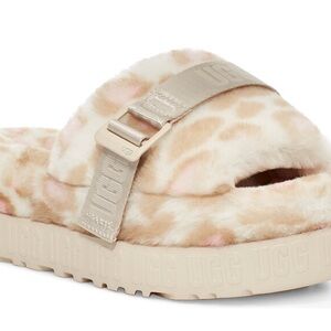 UGG Fluffita Panther Print Slide Slippers – Plush Comfort Meets Playful Style
